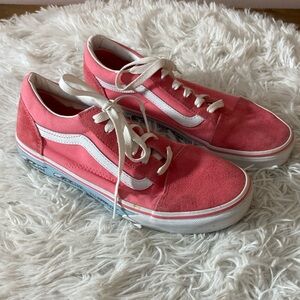 Girls Vans I Love Unicorns Pink Suede Low Sneaker